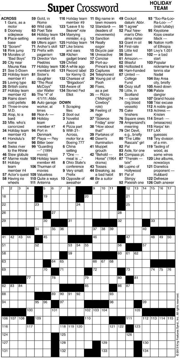 Super Crossword Puzzle