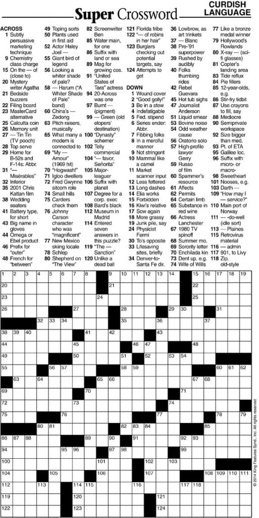 Super Crossword Puzzle
