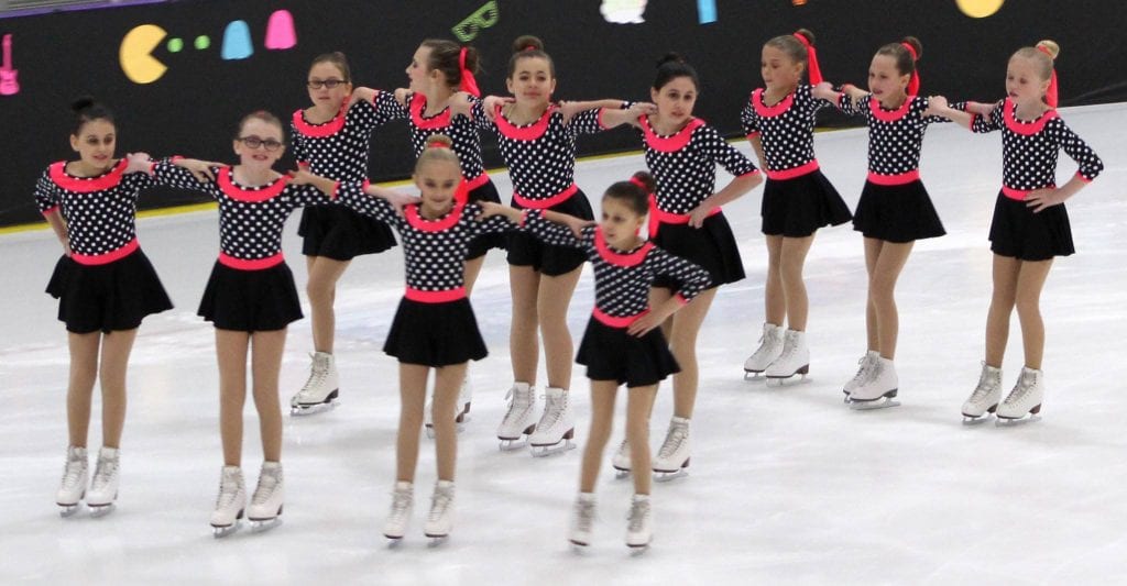 Photo courtesy of Joseph Bostic Skaters take part in the Southgate ’80s Blast Competition Feb. 24 to 26 at the Southgate Ice Arena. The event was sponsored by the Southgate Figure Skating Club – Michigan. Several area skating clubs, made up of skaters under the age of 18, competed in the competition.